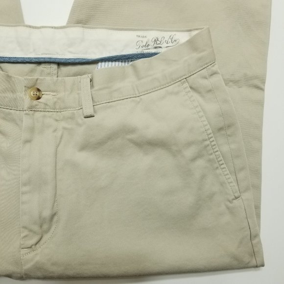 Polo Ralph Lauren Beige Chino Pants - Flat Front - - Picture 5 of 9